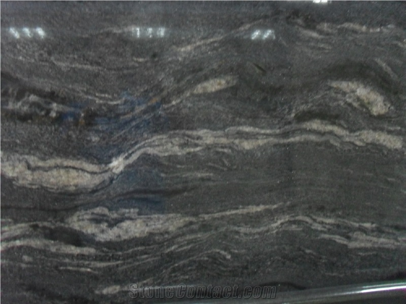 Black Cosmic Granite Slab,Granito Preto Cosmico