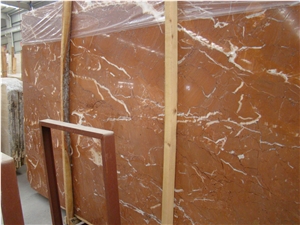 China Coral Red Marble Slabs & Tiles