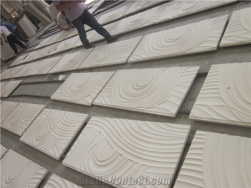 Cnc Wall Panels,3d Wall Panels, Turkey Beige Marble Cnc Wall Panels