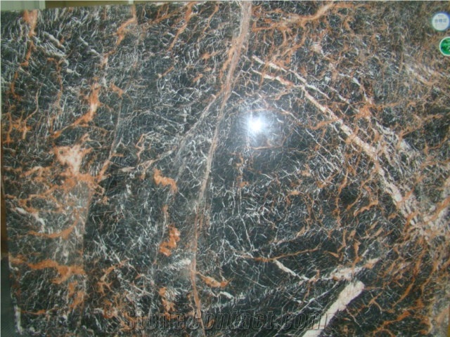 Cuckoo Red Marble Slabs,Rose Portoro Marble Tiles for Wall & Floor Covering