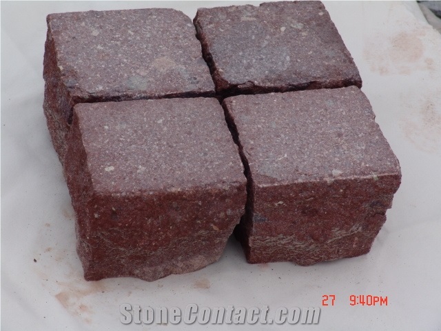 G666 Cobblestone,Red Porphyry Cubestone