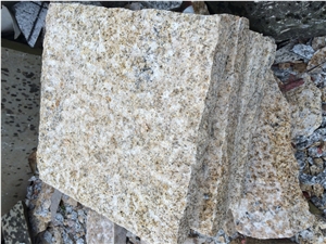 Golden Dune Granite Tile,Bush Hammered Yellow Granite Tile