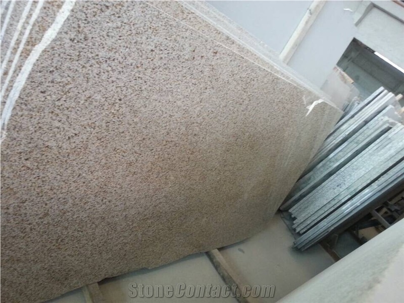 Golden Garnet Granite Slab Giallo Fantasia Granite Tile From China