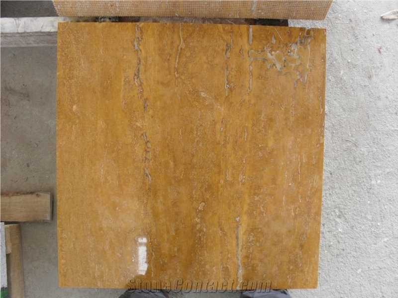 Golden Travertine Tile,Travertino Giallo Persiano