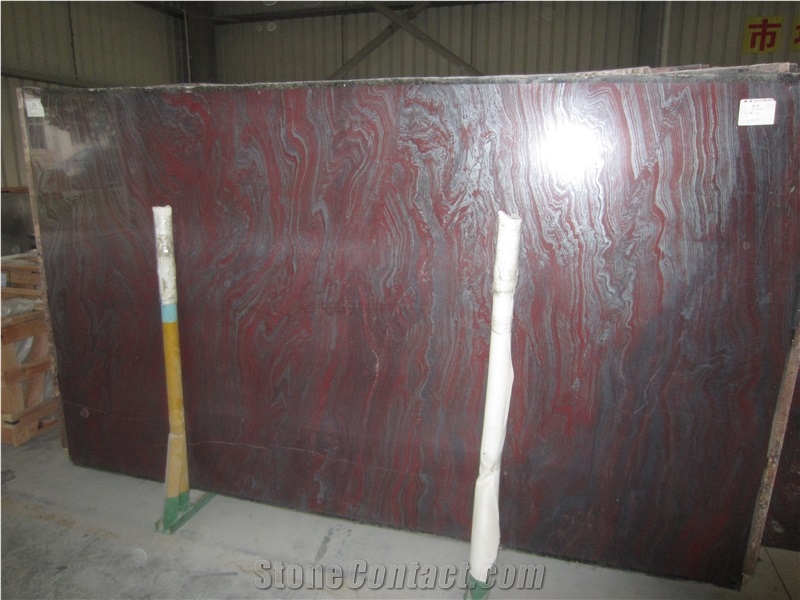 Iron Red Granite Slab, Brazil Red Granite