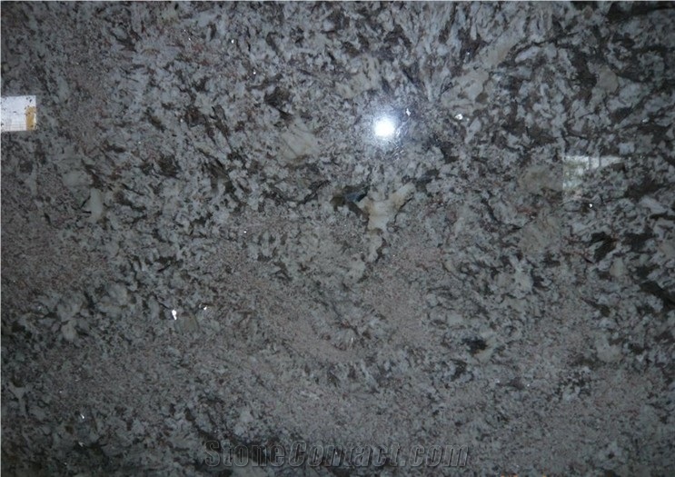 White Genesis Granite Slab, Brazil White Granite
