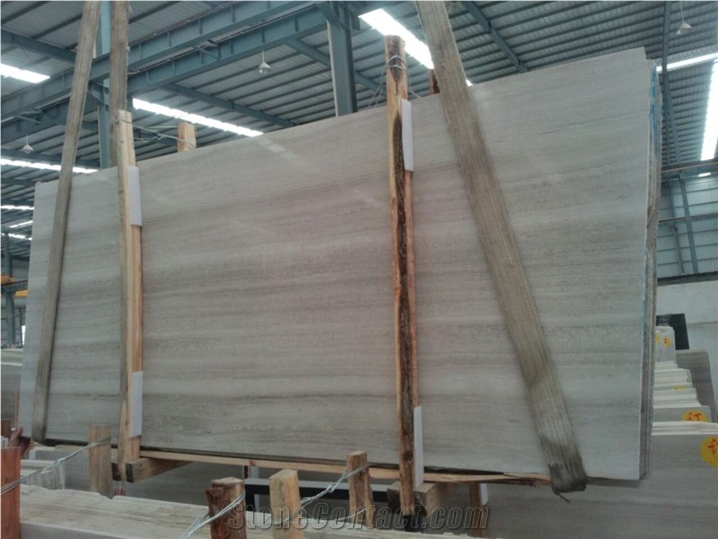 White Wood Grain Marble Slab,White Wood Marble,China Serpeggiante
