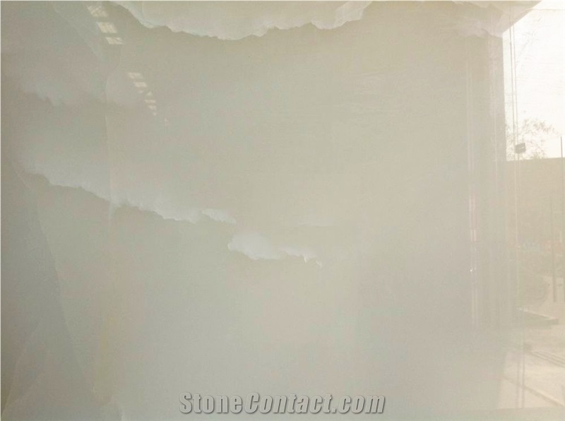 2015 New Crystal White Onyx Agate Slabs & Tiles, Onice Bianco White Onyx Slabs & Tiles