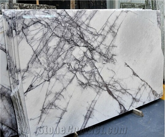 Polished White Milas Lilac Marble Tiles, Milas New York White Marble Slabs & Tiles