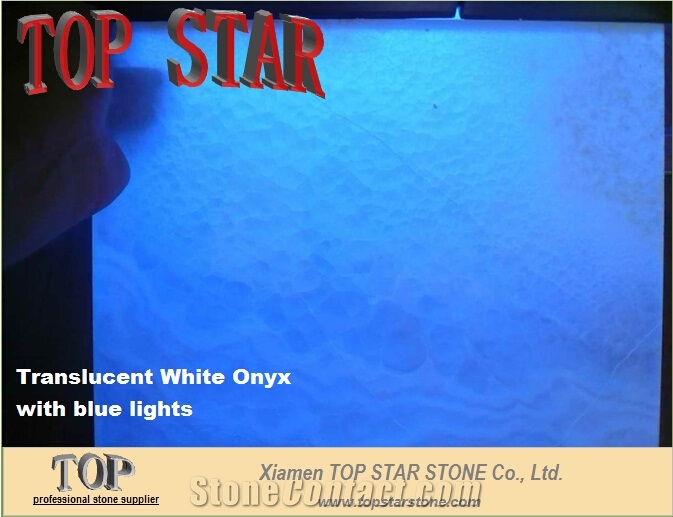 Translucent White Onyx Glass Laminated Panel