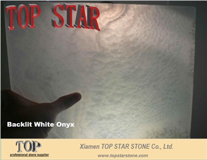Translucent White Onyx Glass Laminated Panel