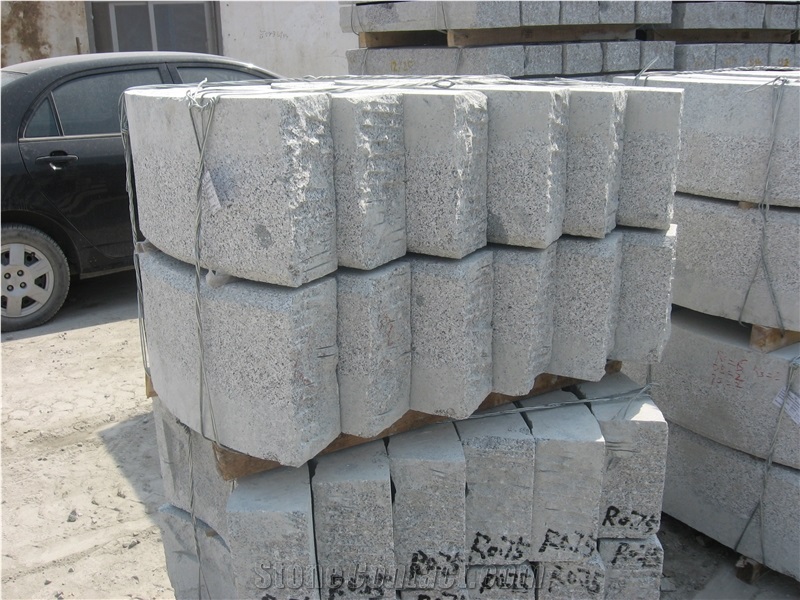 Bending Carved Granite Kerbstone, G341 Grey Granite Kerbs