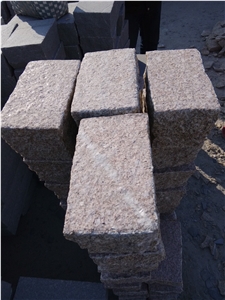 Flamed Yellow Granite Paver,Flame Yellow Granite Cube, G350 Yellow Granite Cube Stone & Pavers