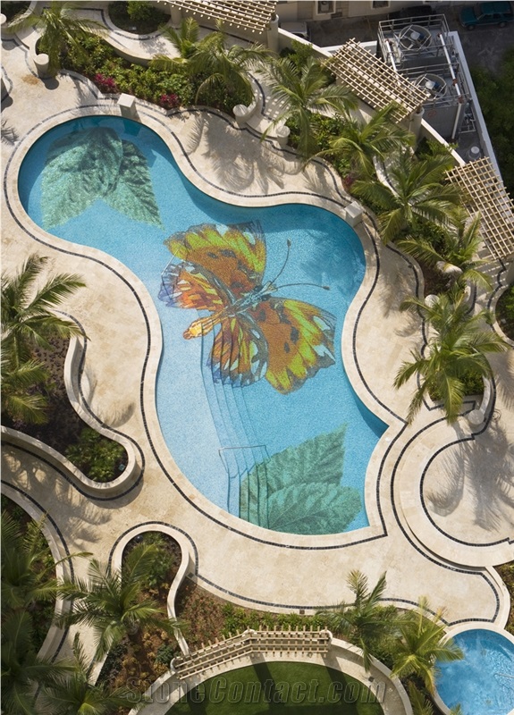 Glass Pool Murals,Swimming Pool Coping Mosaic