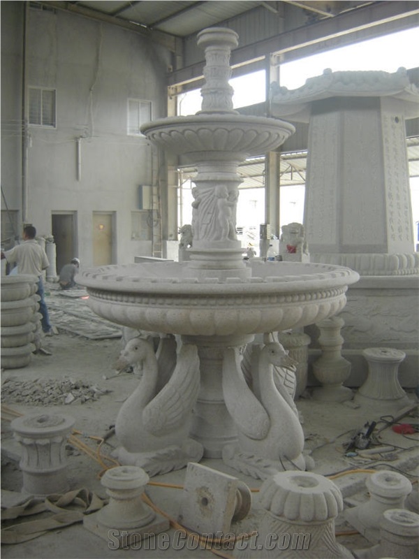 Garden Fountain Designs, Carving Stone, Hand Carved Fountains, Exterior Decoration, Rolling Sphere Fountains