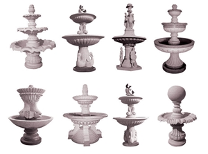 Garden Fountains, Exterior Fountains, Watering, Sculptured Fountains, Granite Fountains