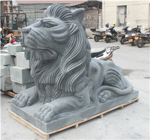 Lion Sculpture, Granite Lions, Outdoor Sculpture, Landscape Sculptures