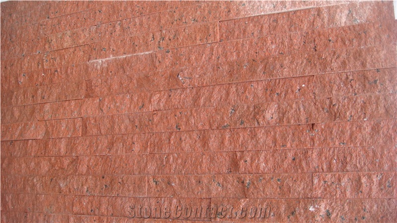 Beautiful China Red Granite Cultured Stone,Stacked Stone Veneer
