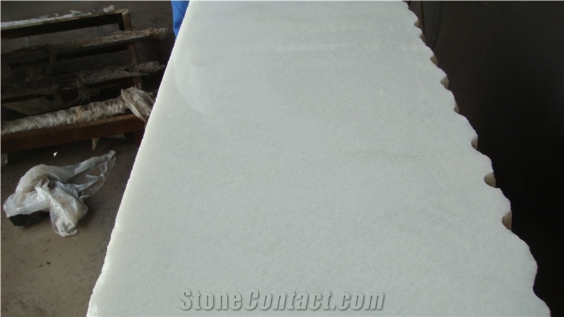 Beautiful Thick Plate Crystal White Marble