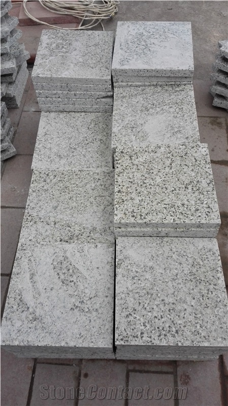 Cheap Pear Flower White Granite Tile, China White Granite