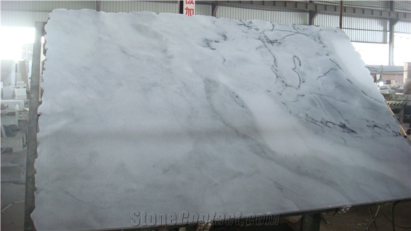 China Landscape White Marble Big Slabs