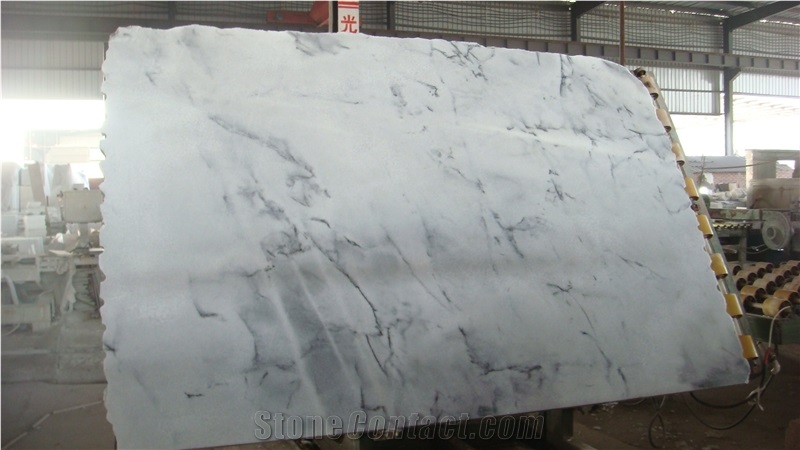 China Landscape White Marble Big Slabs