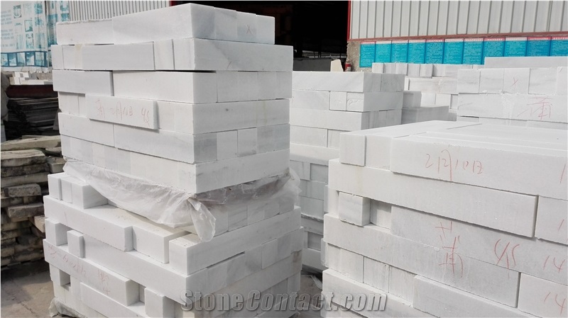 Fantastic Thick Plate Crystal White Marble