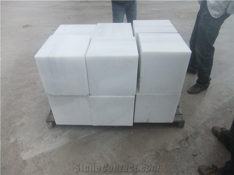 Fine Thick Plate Crystal White Marble