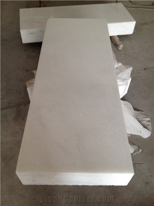 Fine Thick Plate Crystal White Marble