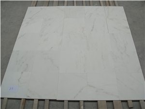 Graceful Golden Thread Jade White Marble Slabs & Tiles, China White Marble