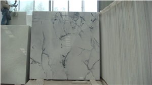 Popular China Landscape White Marble Slabs & Tiles, Crystal White Marble Slabs & Tiles
