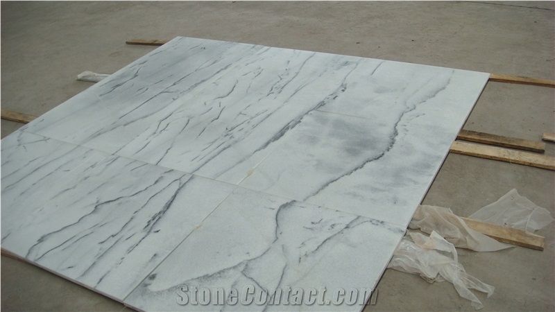 Popular Fantastic Landscape White Marble Slabs & Tiles, Crystal White Marble Slabs & Tiles