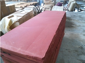 Pretty Red Sandstone Slabs & Tiles, China Red Sandstone