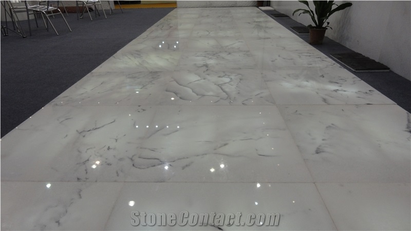 Quarry Owner Of China Landscape White Marble Slabs & Tiles, Crystal White Marble Slabs & Tiles