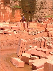 Red Sandstone Paving Stone Slabs & Tiles, China Red Sandstone