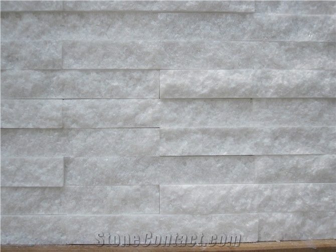 Sichuan Crystal White Marble Cultured Stone,Stacked Stone Veneer