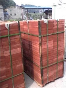 Sichuan Red Sandstone Slabs & Tiles, China Red Sandstone