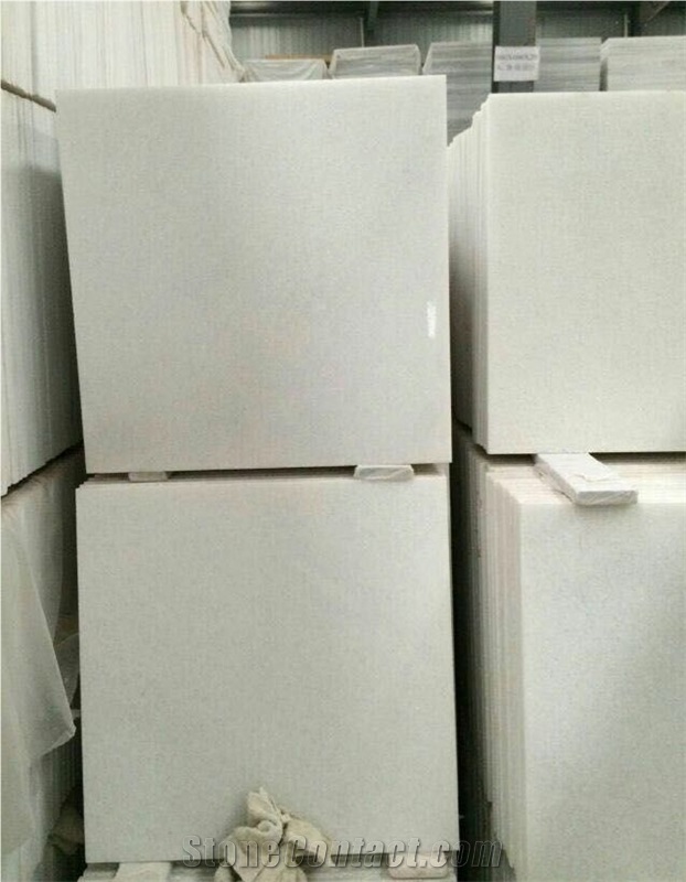 Absolute White Marble Polished Tile, Vietnam White Marble