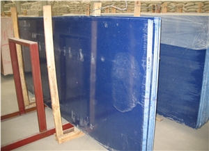 Dark Blue Artificial Quartz Slab, China Manmade Blue Quartz Stone Tile,Engineered Stone with Solid Surface