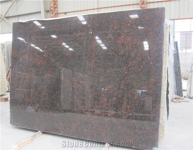 Dark Tan Brown Granite Polished Slab, Indian Brown Granite