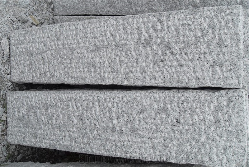 G603 Granite Rough-Picked Kerbstone, China Light Grey Granite Kerbs for Outside Road Stone