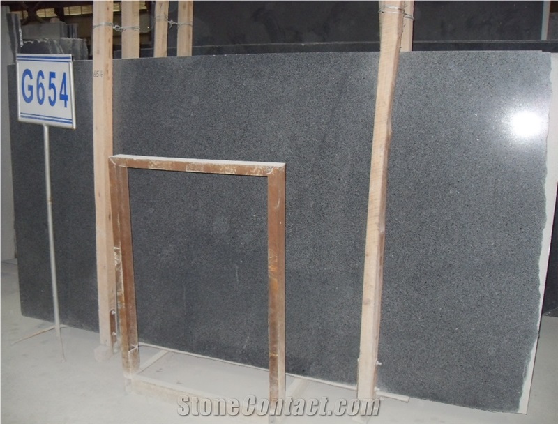 G654 Dark Grey Granite Slab, China Grey Slab, China Sesame Black Granite Slabs