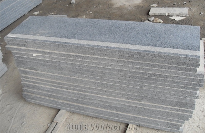 G654 Granite Honed Steps & Risers, G654 Padang Black Granite Stairs & Steps
