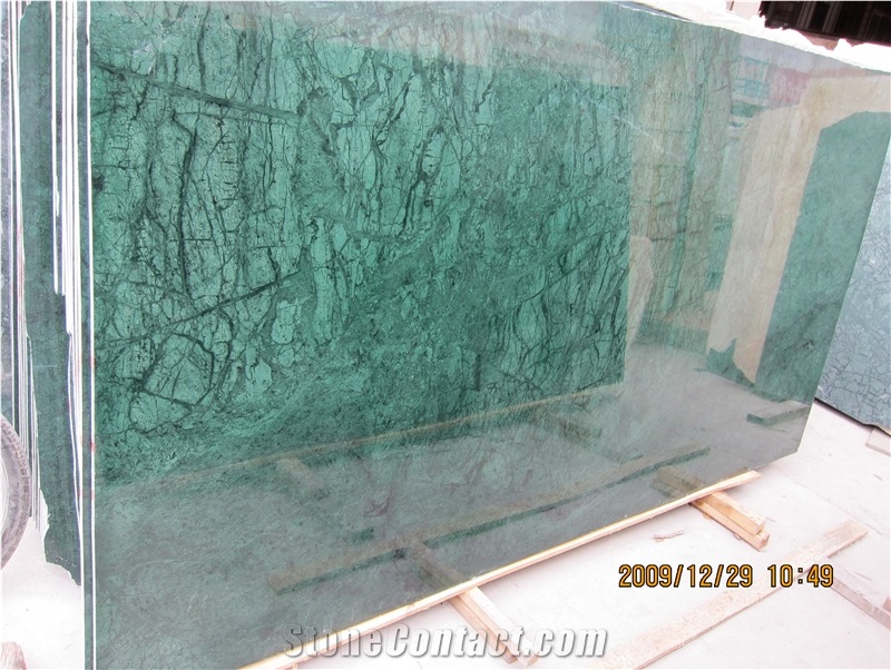 Green Guatemala Marble Polished Slab, Indian Green Marble