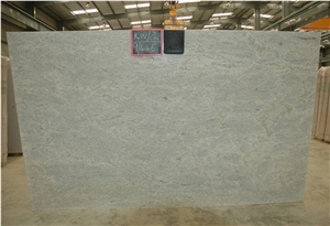 Kashmir White Granite Polished Slab, Indian White Granite