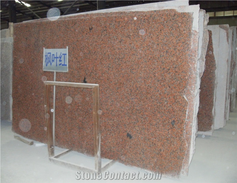 Maple Leaf Red Granite Slab, G562 Polishing Slab, China Red Granite Slab,Tiles for Walling & Flooring