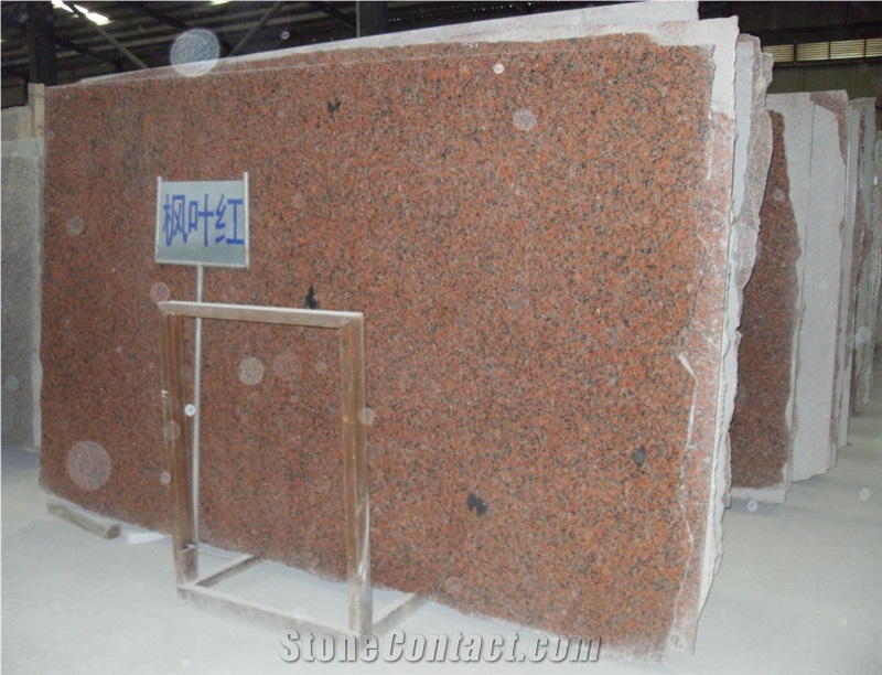 Maple Red Granite Slab, G562 Polishing Slab, China Red Granite Slab,Tiles for Walling & Flooring
