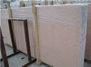 Pink Artificial Quartz Slab, China Artificial Pink Quartz Stone Tile