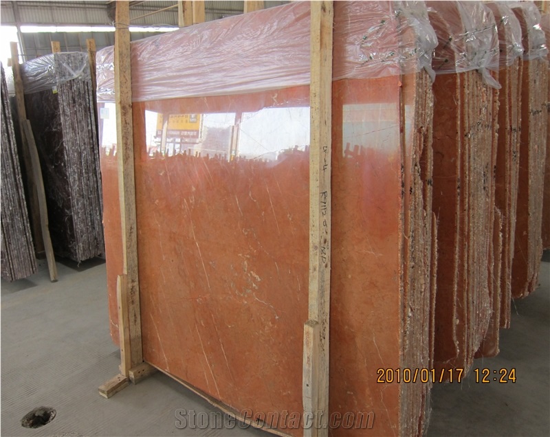 Rosso Alicante Marble Polished Slab, Spanish Red Marble