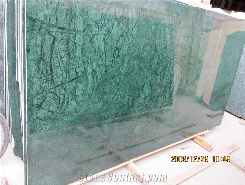 Verde Guatemala Marble Polished Slab, Indian Green Marble